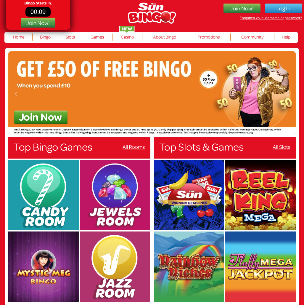 Sun Bingo Sites